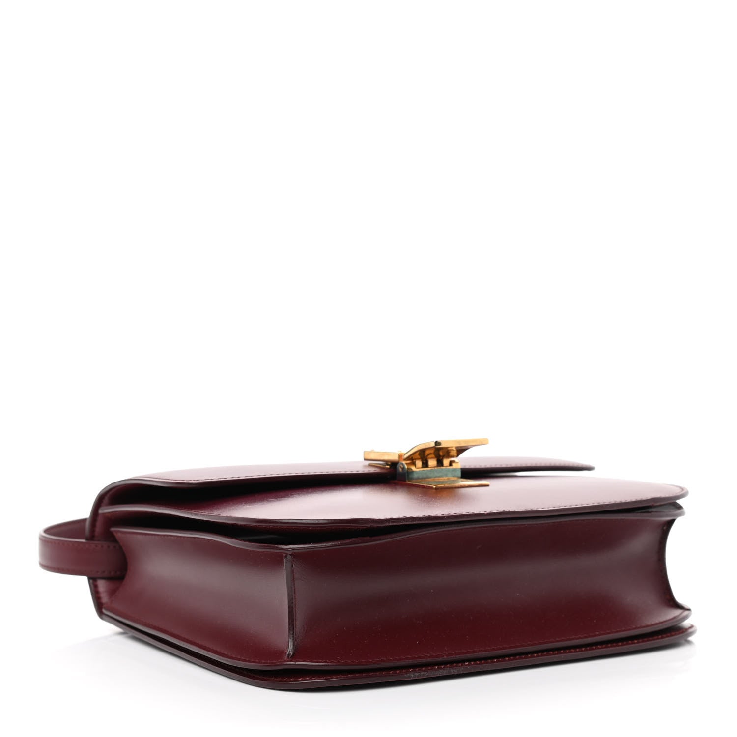 Celine Box Calfskin Medium Classic Box Flap Bag Burgundy 4 of 15