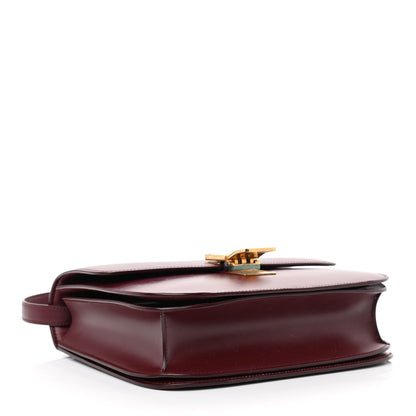 Celine Box Calfskin Medium Classic Box Flap Bag Burgundy 4 of 15