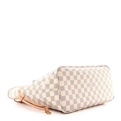 Louis Vuitton Damier Azur Neo Neverfull MM Rose Ballerine 4 of 11