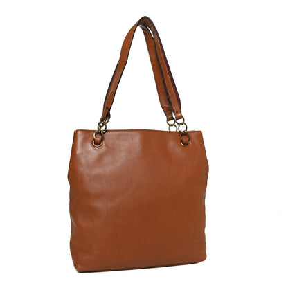 Chanel Lambskin North South Tote Brown 2 of 11