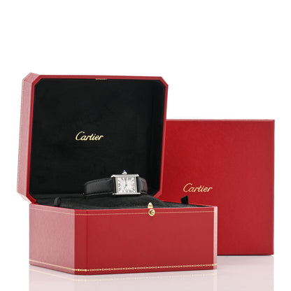 Cartier Stainless Steel Calfskin 22mm Must de Cartier Tank Quartz Watch 5 of 5