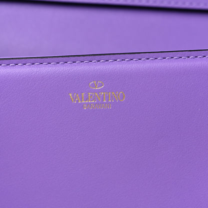 Valentino Garavani Calfskin Vlogo Loco Shoulder Bag Glicine 6 of 9