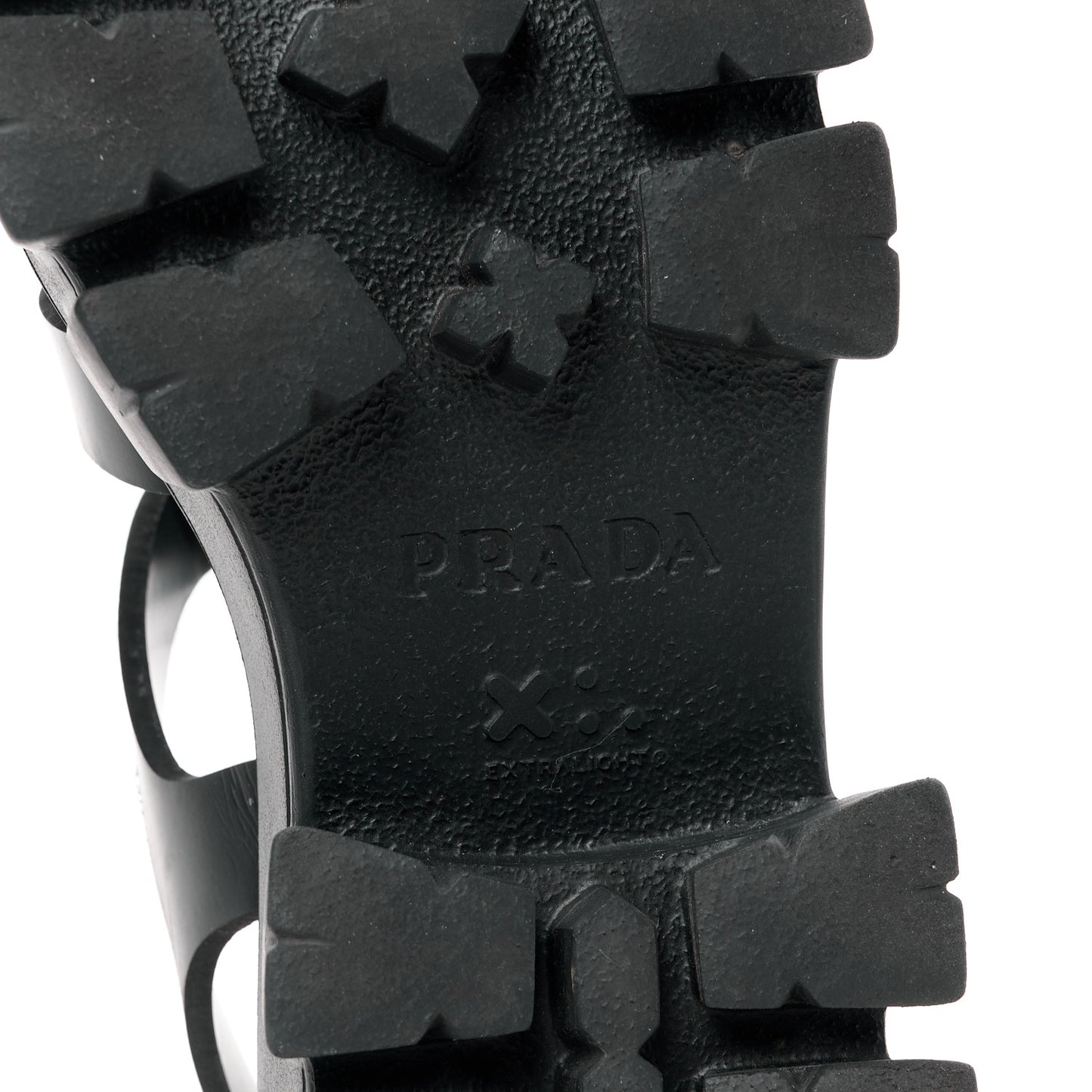Foam Rubber Triangle Logo Monolith 55mm Cage Sandals 36 Black