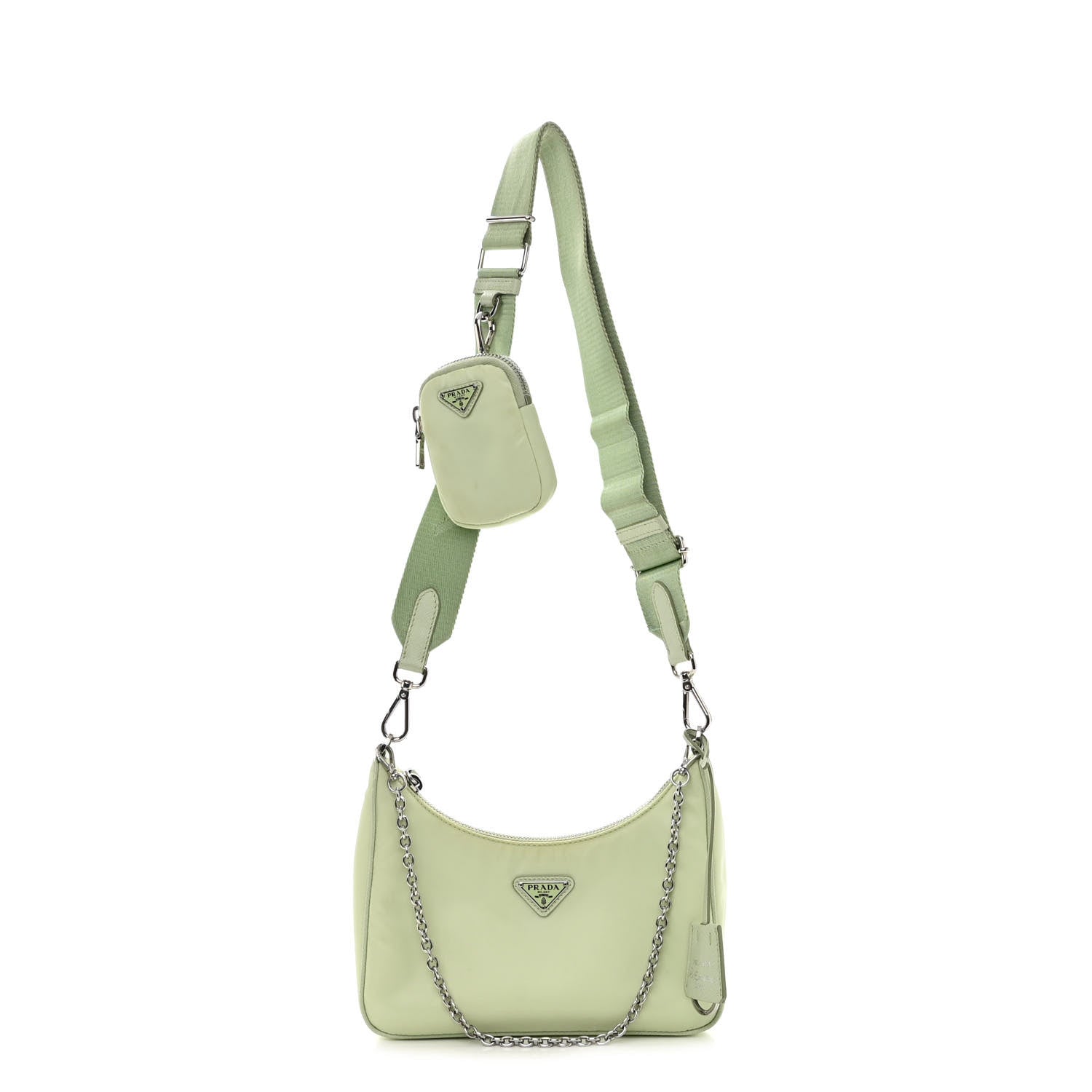 Prada Re-Nylon Saffiano Re-Edition 2005 Shoulder Bag Acqua 1 of 9