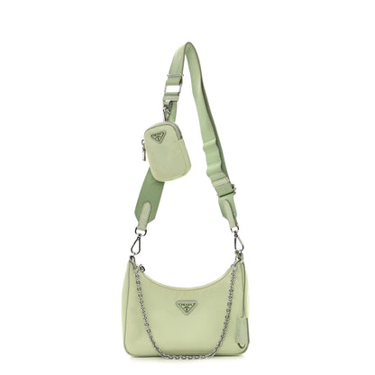Prada Re-Nylon Saffiano Re-Edition 2005 Shoulder Bag Acqua 1 of 9