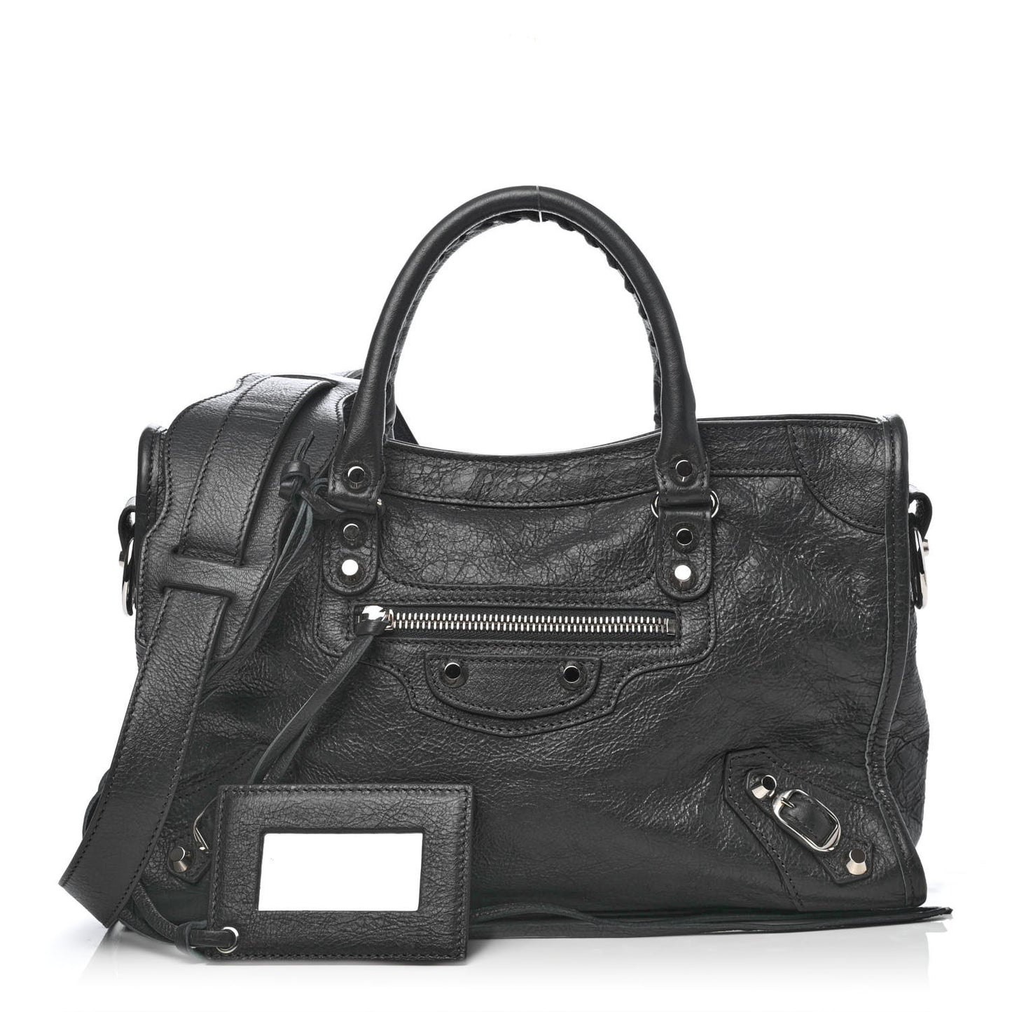 Agneau Classic Silver Hardware S City Gris Fossile