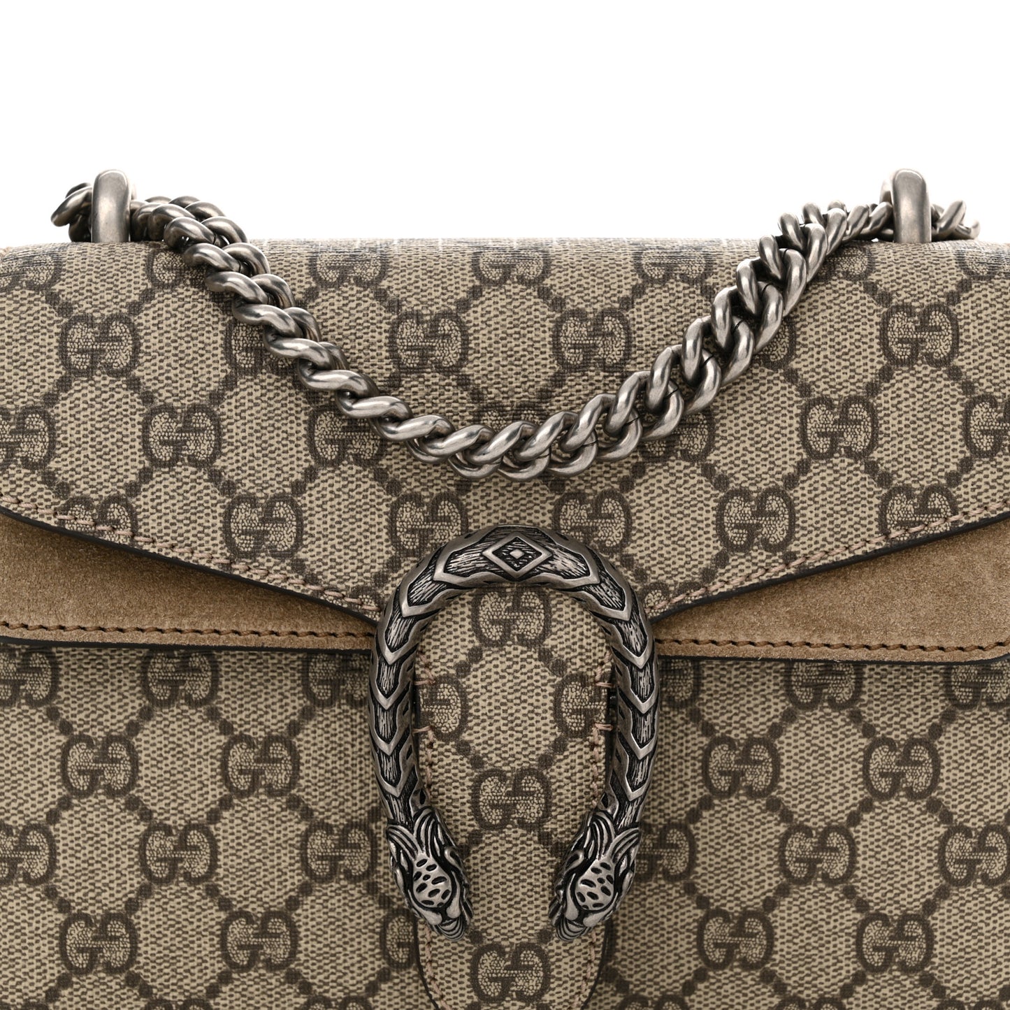 GG Supreme Monogram Mini Dionysus Shoulder Bag Taupe