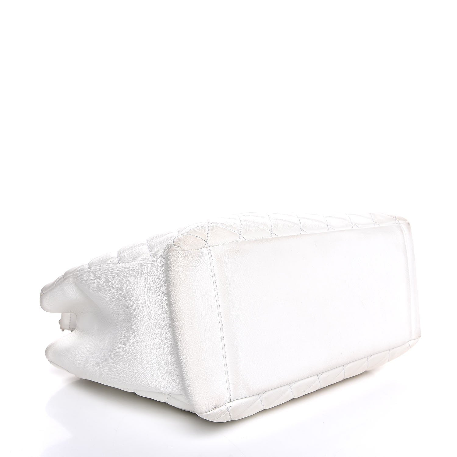 Chanel Caviar Quilted Grand Shopping Tote GST White 4 of 17