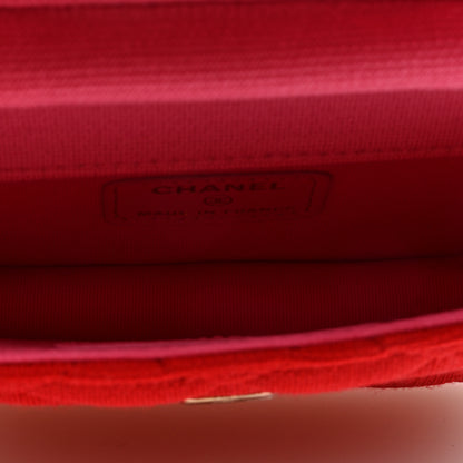 Chanel Jersey Quilted Micro Mini Flap Red 5 of 11