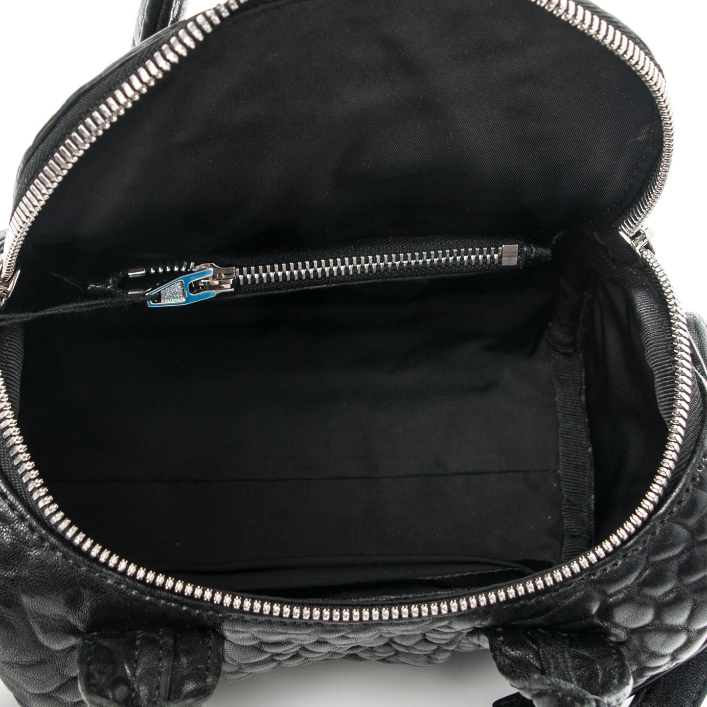 Pebbled Lambskin Mini Rockie Black Rhodium Hardware