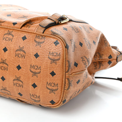MCM Visetos Medium Essentials Shopper Tote Cognac 11 of 15
