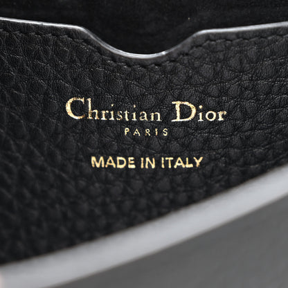 Christian Dior Grained Calfskin Medium Bobby Flap Navy Blue 6 of 12