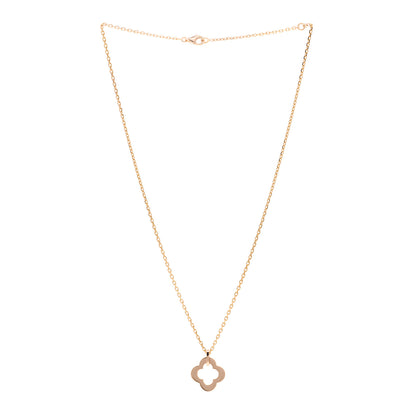 Van Cleef & Arpels 18K Rose Gold Byzantine Alhambra Pendant Necklace 3 of 5