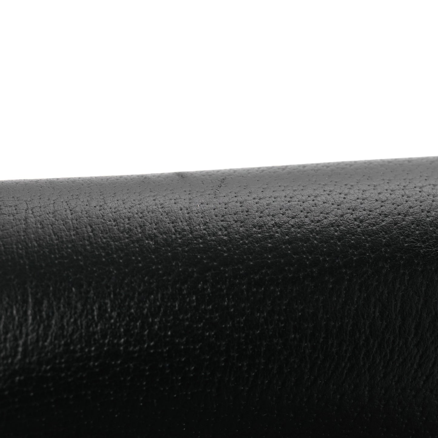 X ADIDAS Textured Dollar Calfskin Web Trefoil Mini Horsebit 1955 Shoulder Bag Black Off White
