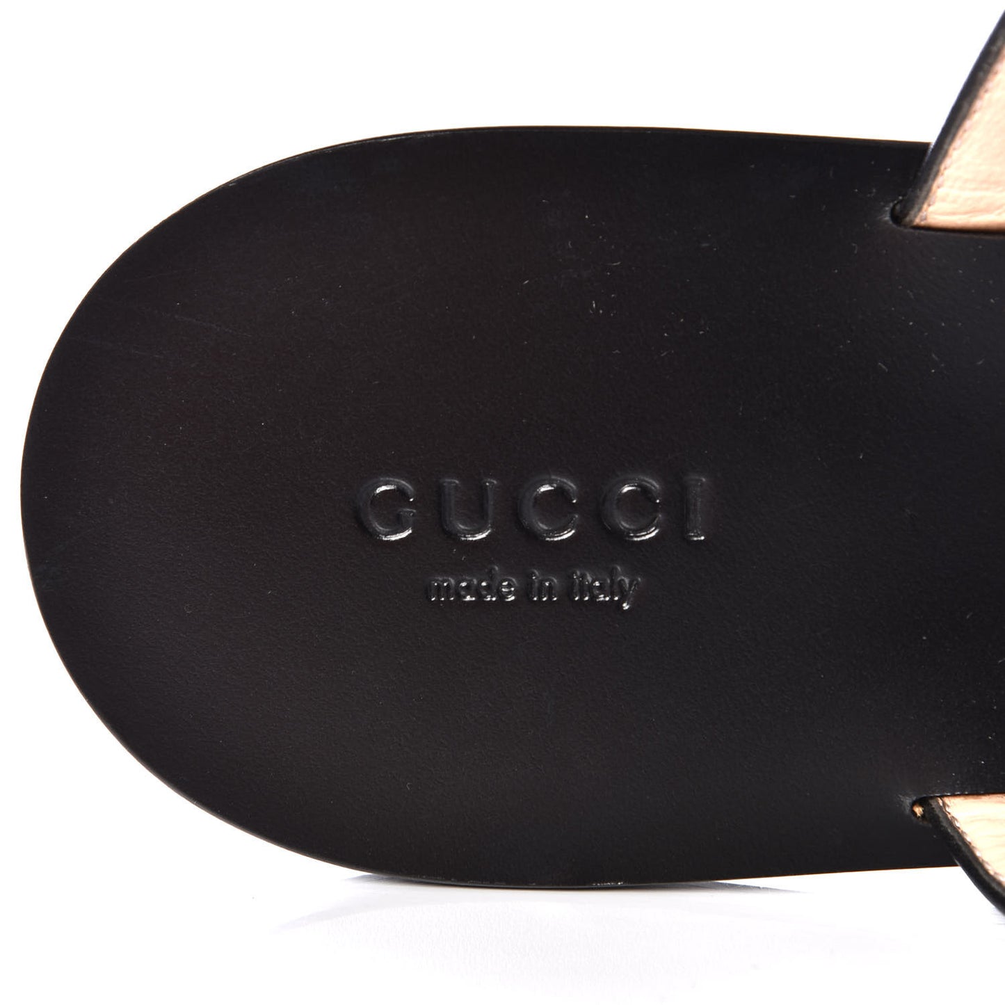 Calfskin GG Marmont Thong Sandals 39.5 Black