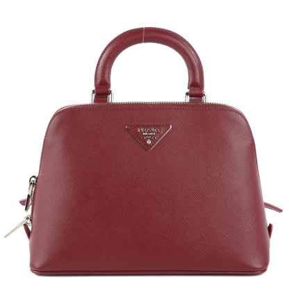 Prada Saffiano Lux Promenade Backpack Cherry 1 of 9