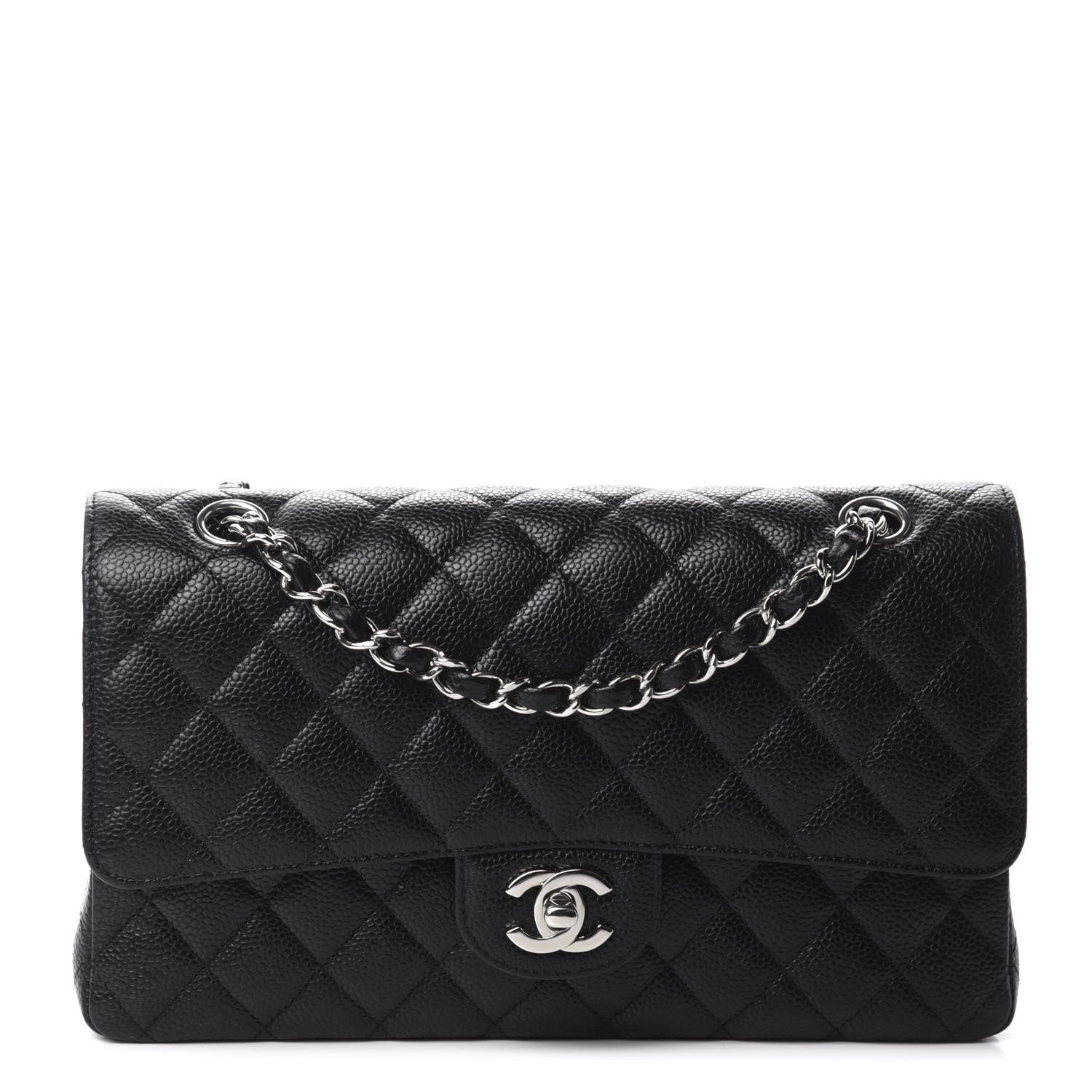 Chanel Caviar Quilted Medium Double Flap Black 1 of 11