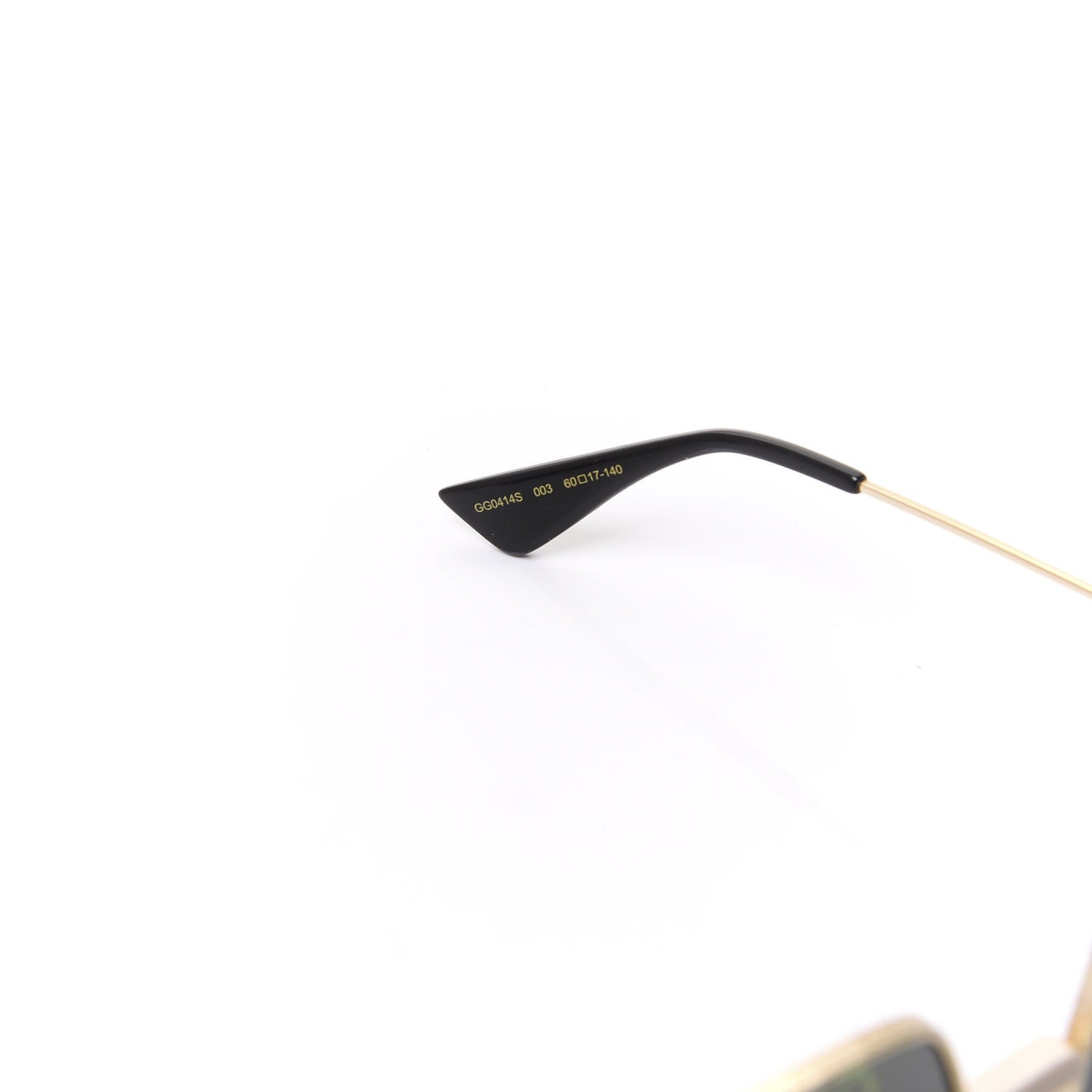 Gucci Rectangular Frame Sunglasses GG0414S Black 4 of 7