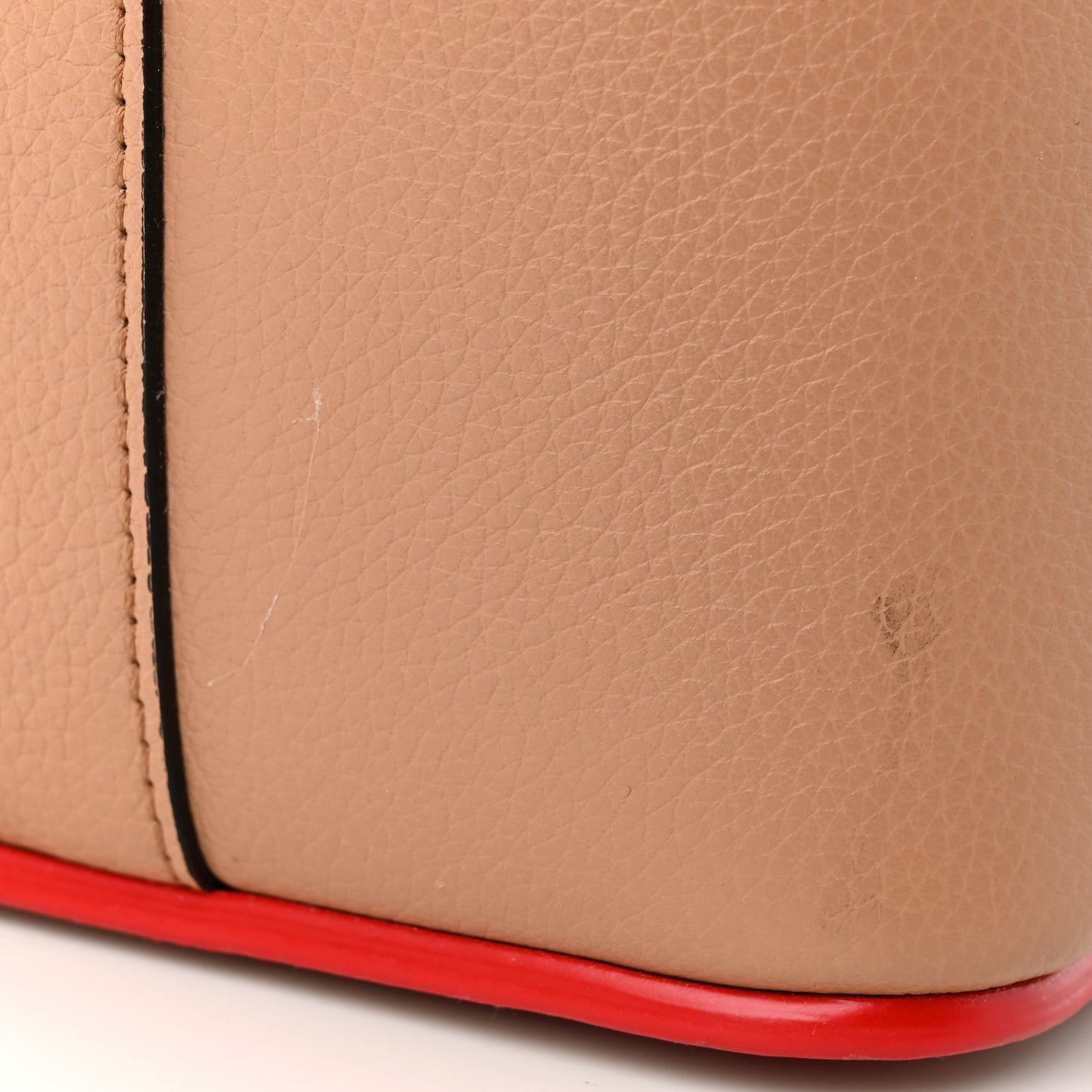 Calfskin Spikes East West Cabata Tote Nude
