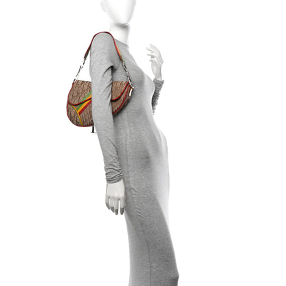 Christian Dior Monogram Rasta Saddle Bag Beige 2 of 17