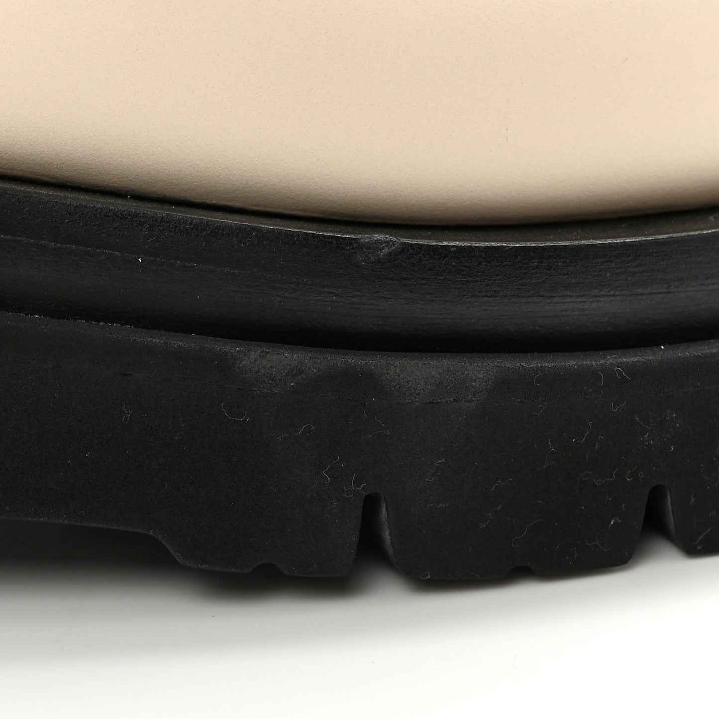 Calfskin The Lug Lace Up 55mm Boots 41 Sea Salt Black