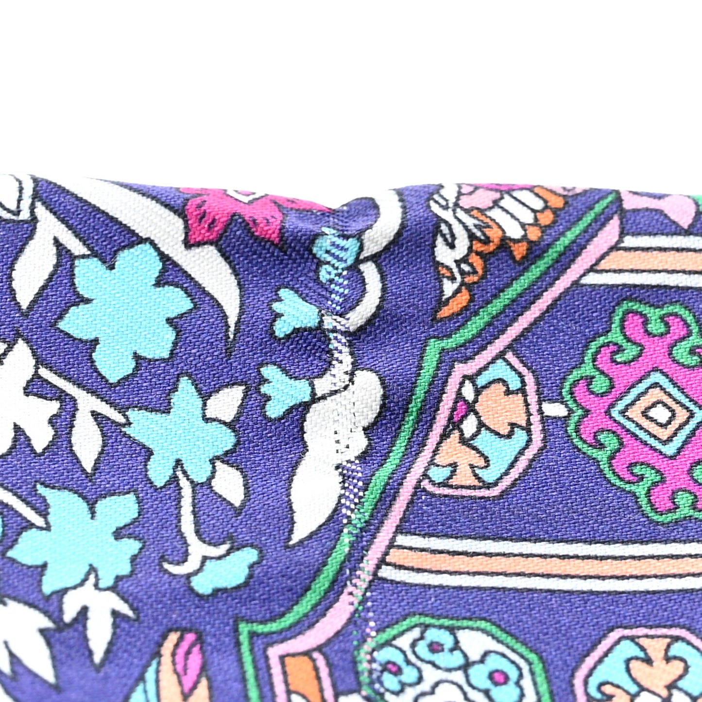 Silk Tapis Persans Twilly Vert Bleu Fuchsia