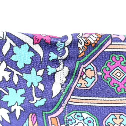 Hermes Silk Tapis Persans Twilly Vert Bleu Fuchsia 6 of 8