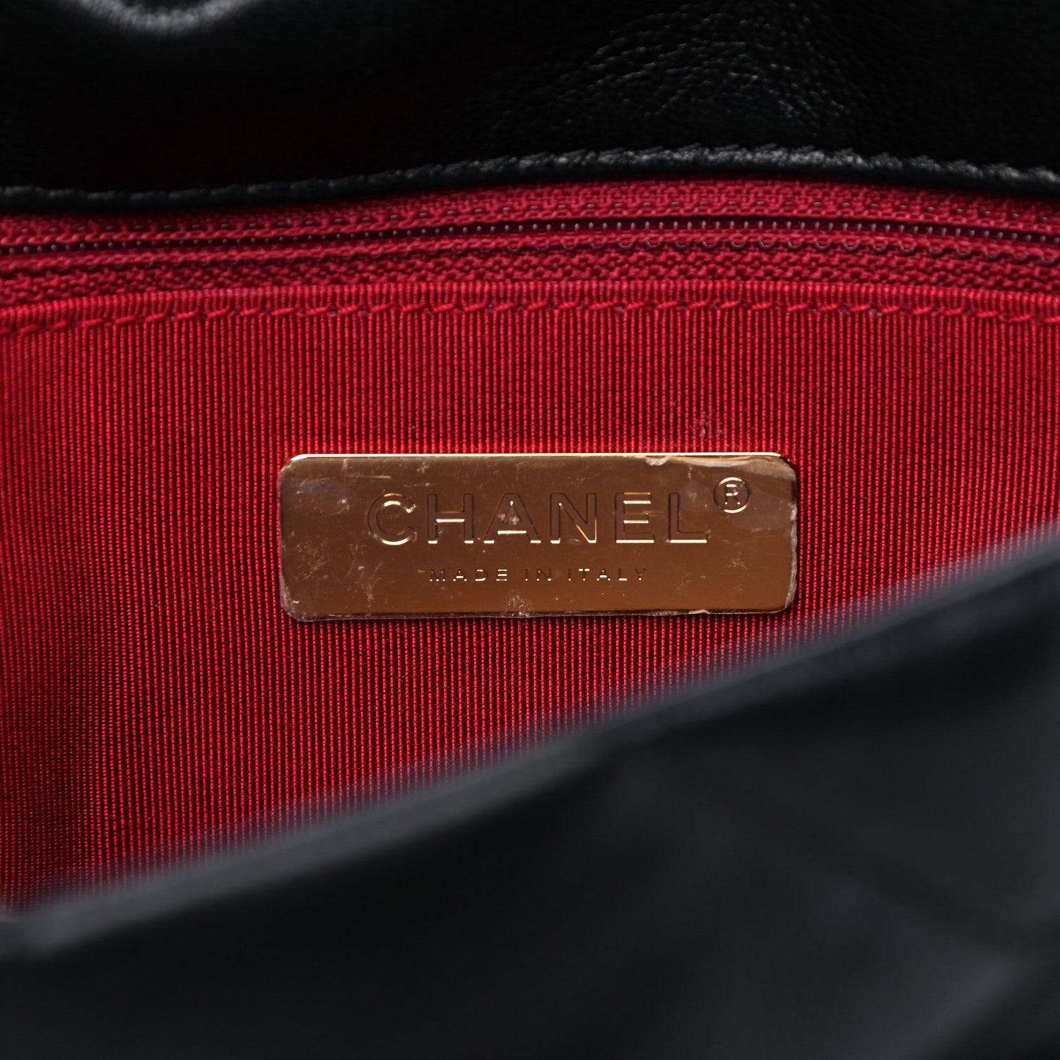 Chanel Goatskin Quilted Medium Chanel 19 Flap Black 5 of 10