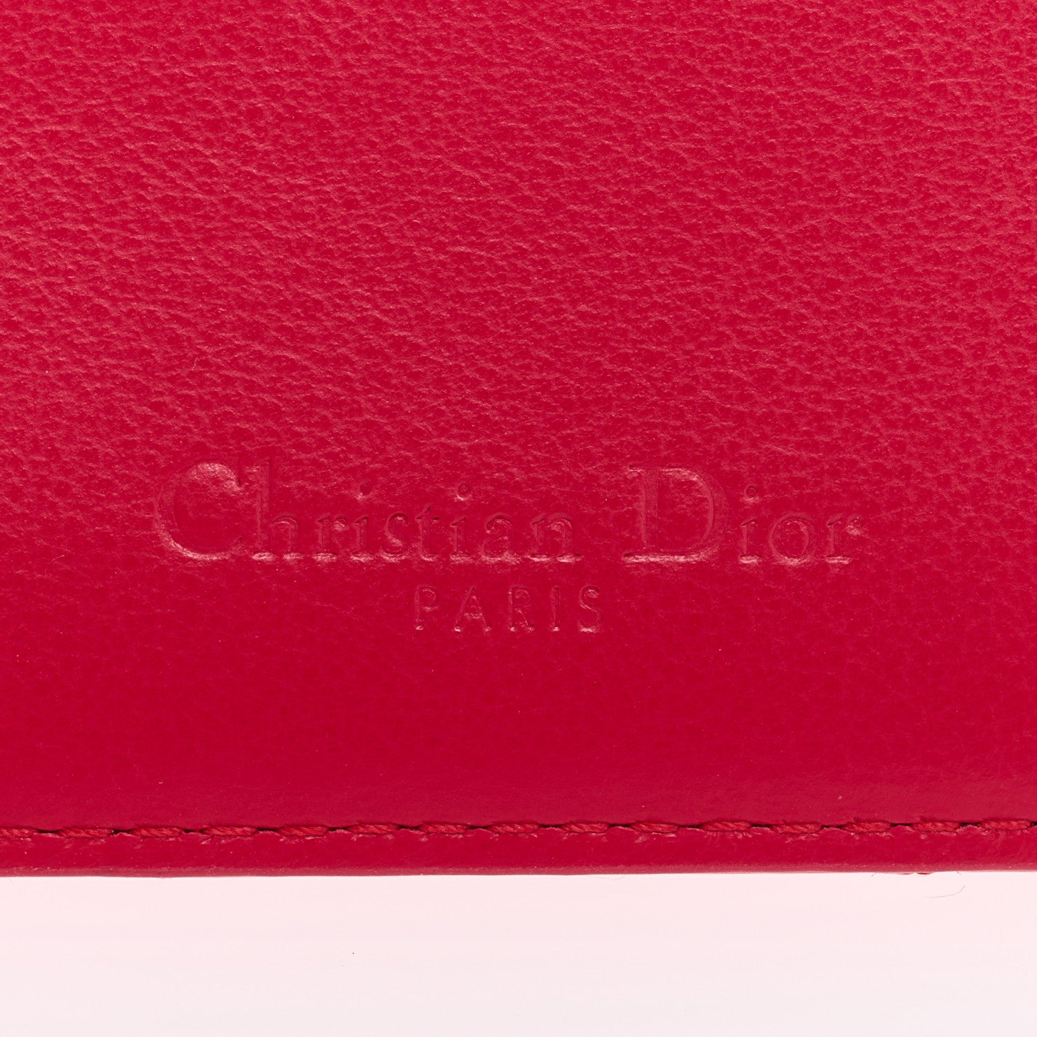 Christian Dior Patent Cannage Lady Dior Card Holder Raspberry 6 of 6