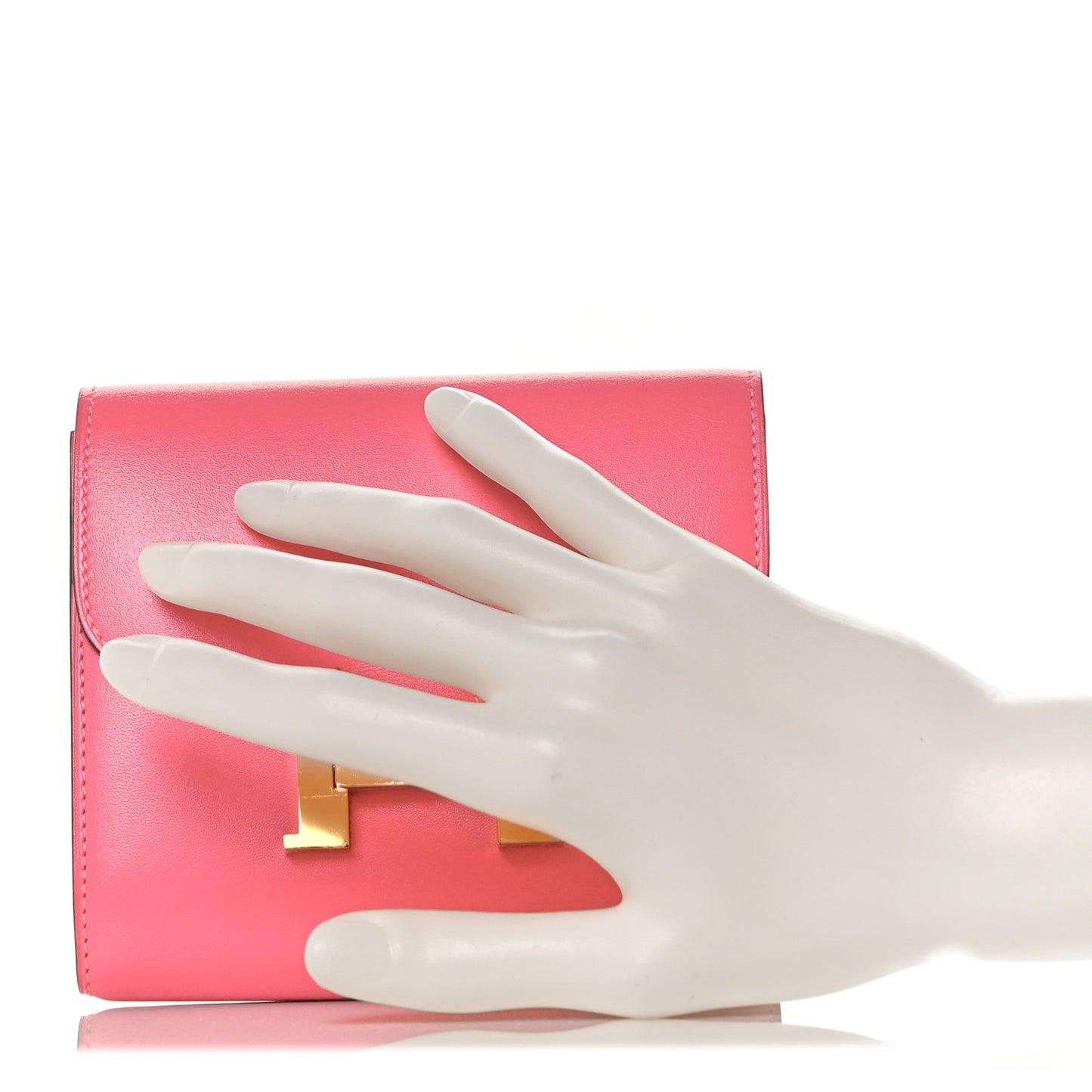 Tadelakt Constance Short Wallet Rose Lipstick