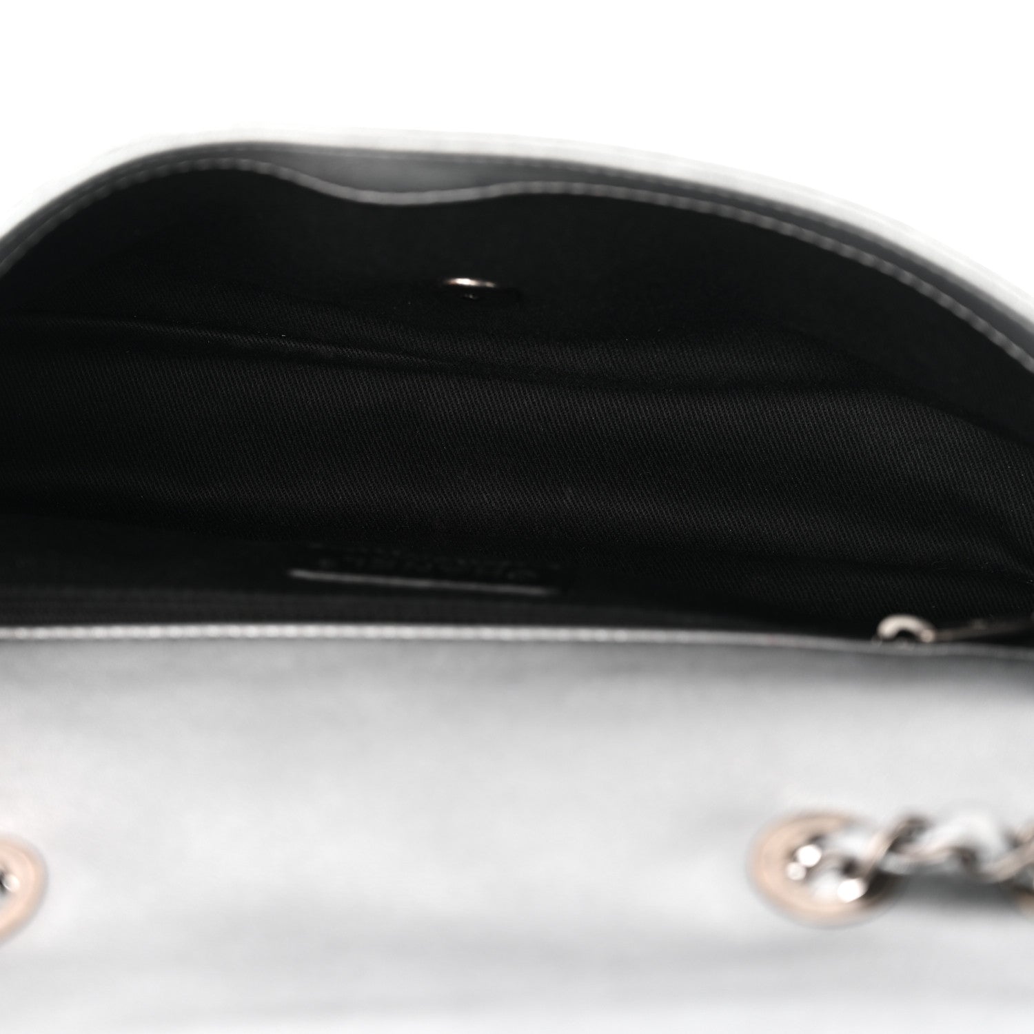 Chanel Metallic Lambskin Symbols Medium Single Flap Silver 5 of 11