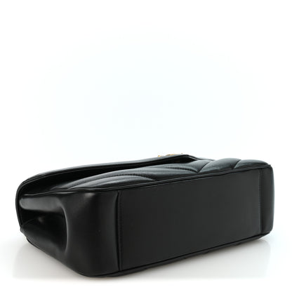Saint Laurent Lambskin Matelasse Chevron Medium Loulou Black 4 of 9