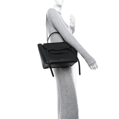 Celine Grained Calfskin Mini Belt Bag Black 2 of 9