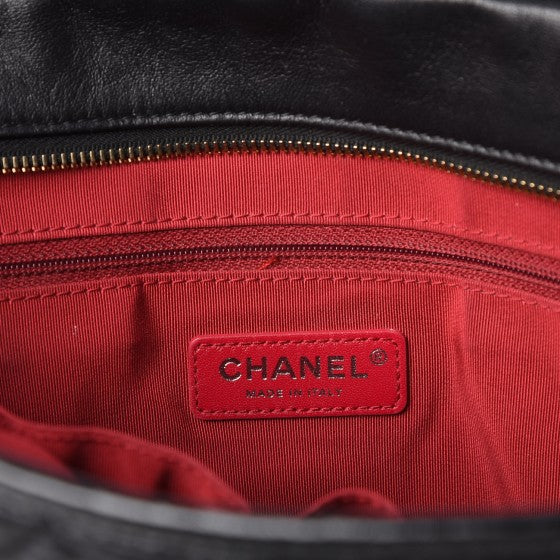 Chanel Aged Calfskin Quilted Large Gabrielle Hobo Black 7 of 13