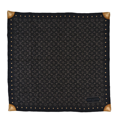 Louis Vuitton Silk Monogram Trunks Square Scarf Brown 1 of 3