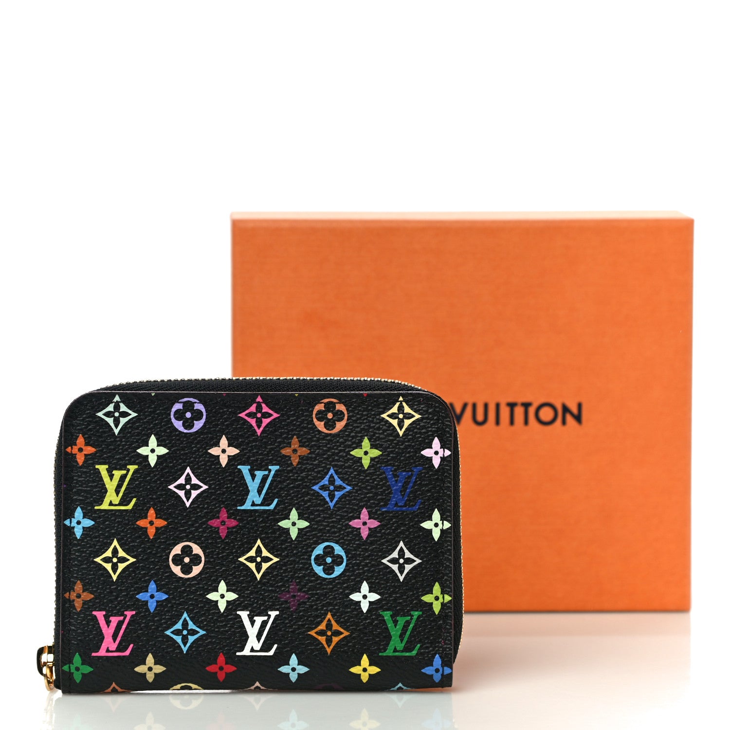 Louis Vuitton Monogram Multicolor Zippy Coin Purse Black Grenade 10 of 10