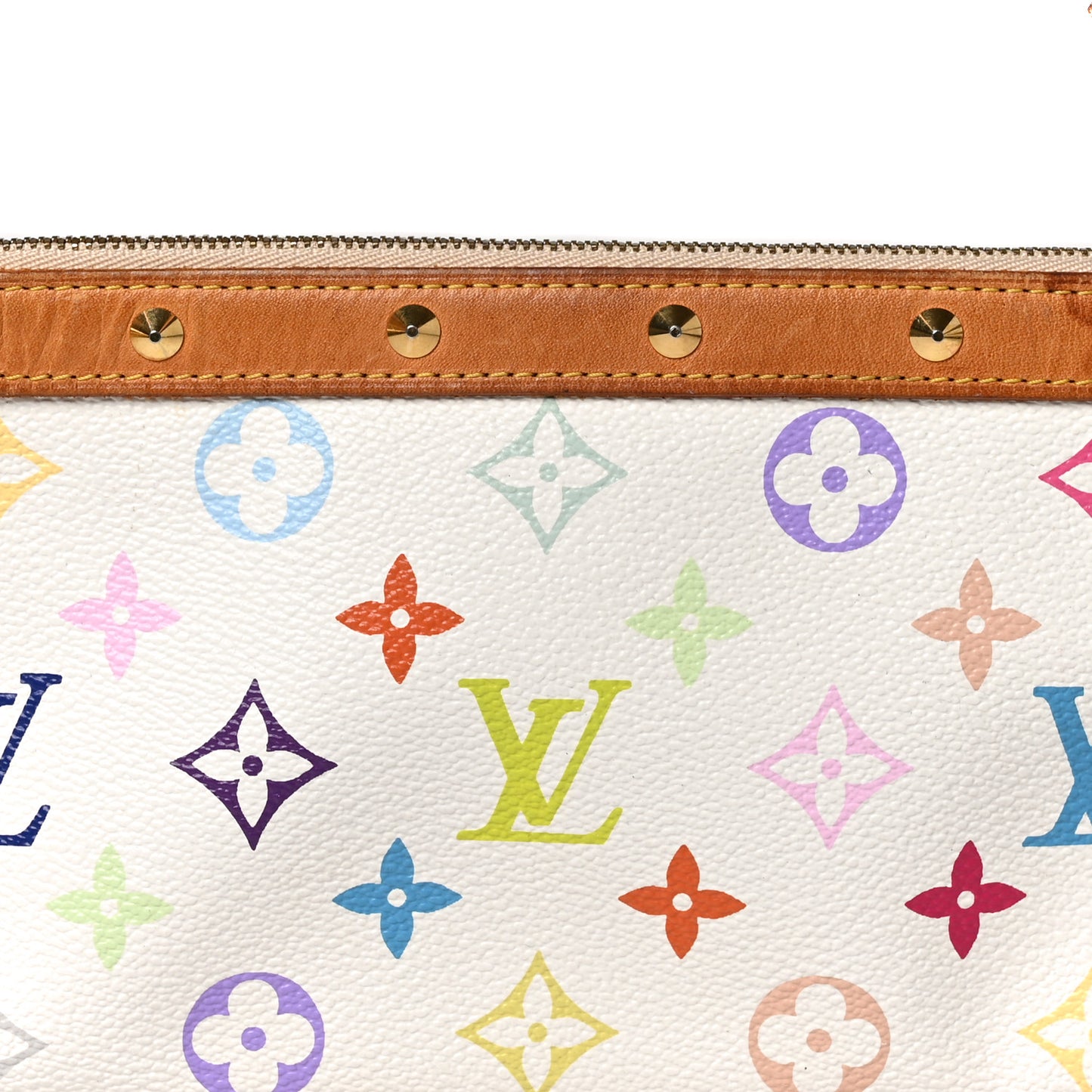 Monogram Multicolor Pochette Accessories White