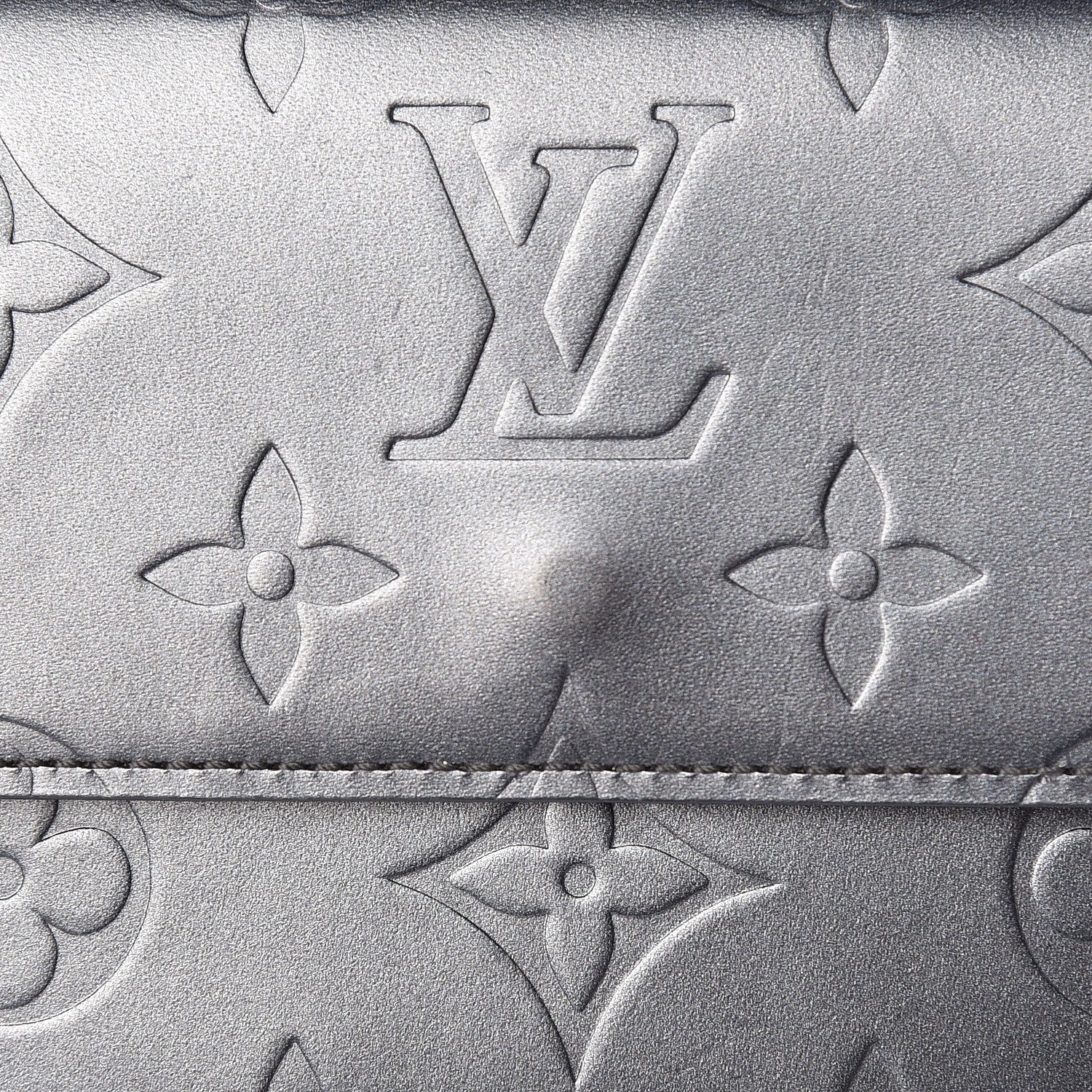 Louis Vuitton Mat Monogram Elise Wallet Blue 10 of 10
