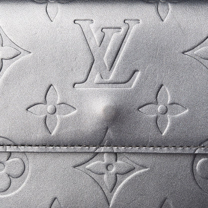 Louis Vuitton Mat Monogram Elise Wallet Blue 10 of 10