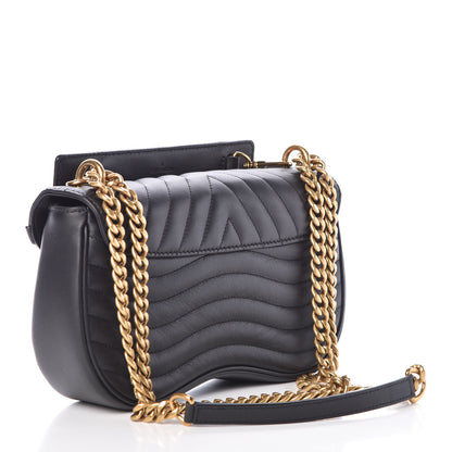Louis Vuitton Calfskin New Wave Chain MM Black 3 of 9