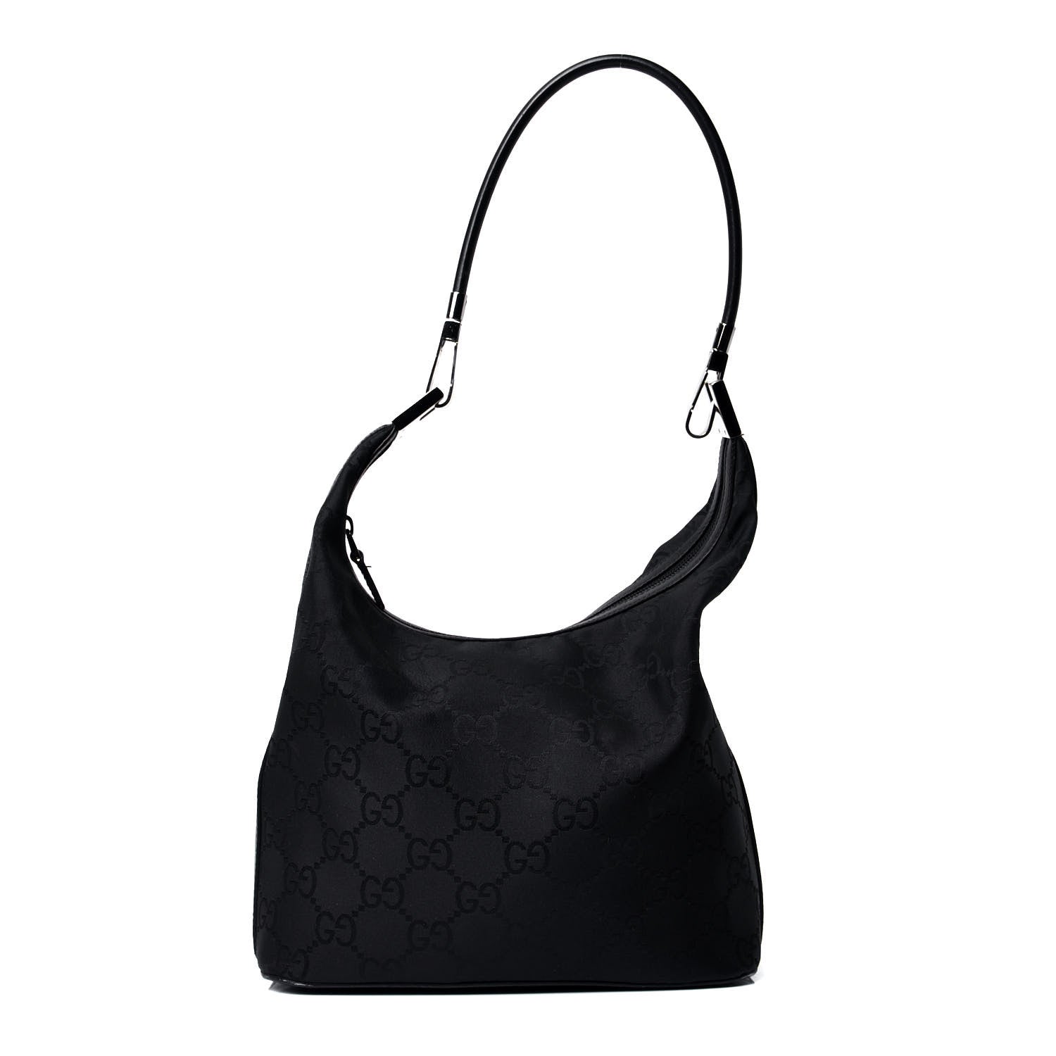 Gucci Monogram GG Small Clasp Hobo Black 1 of 4
