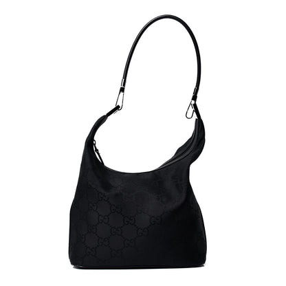 Gucci Monogram GG Small Clasp Hobo Black 1 of 4