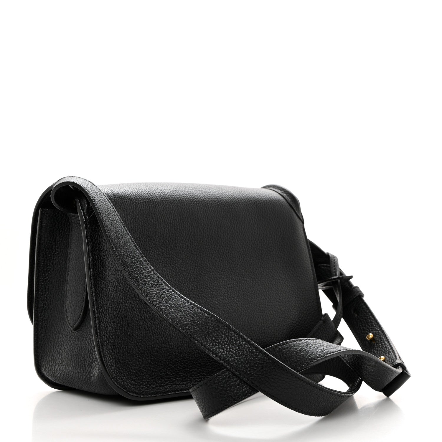 Alexander McQueen Grained Calfskin Padlock Crossbody Bag Black 2 of 10