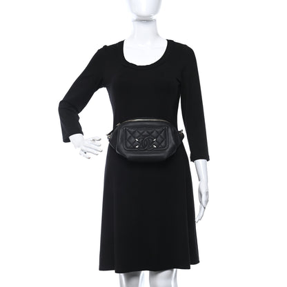 Chanel Caviar Quilted Filigree Waist Bag Black 3 of 9