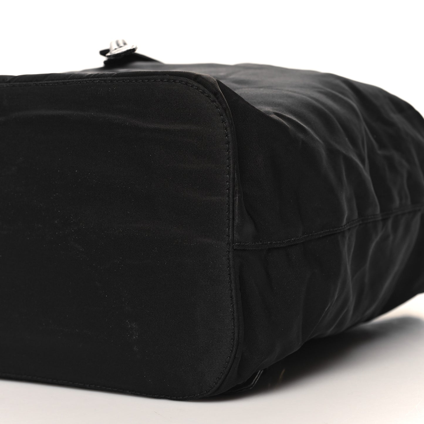 Tessuto Nylon Vela Chain Backpack Black