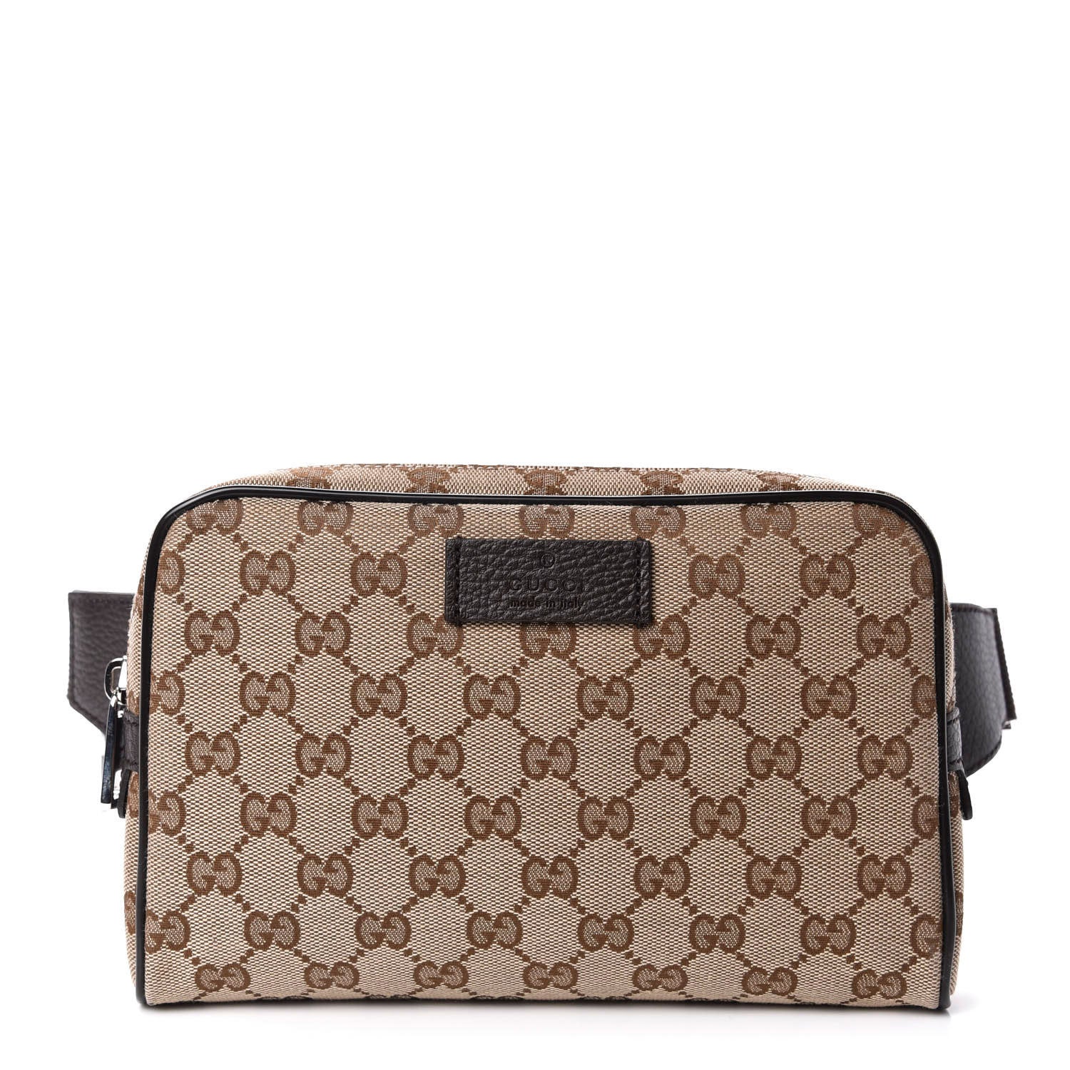 Gucci Monogram Belt Bag Dark Brown 1 of 9