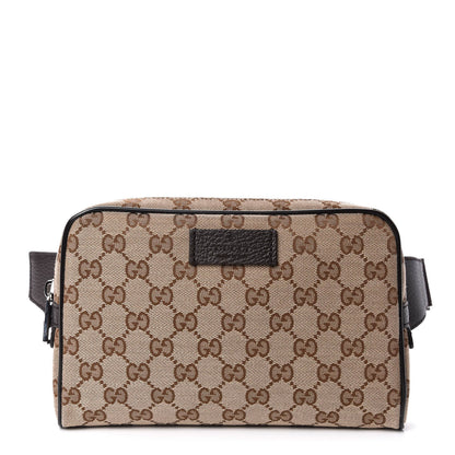Gucci Monogram Belt Bag Dark Brown 1 of 9