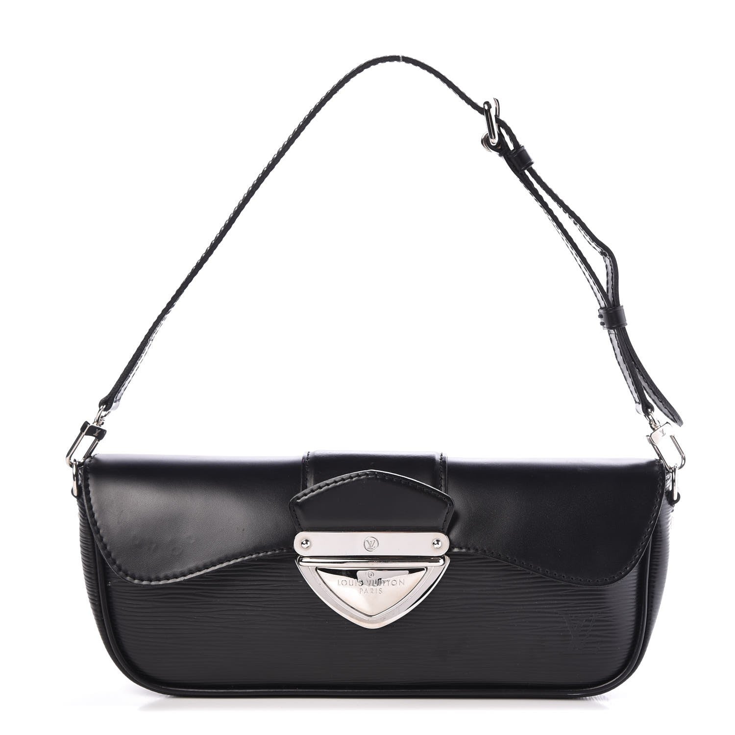 Louis Vuitton Epi Montaigne Clutch Black 1 of 7