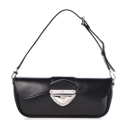 Louis Vuitton Epi Montaigne Clutch Black 1 of 7