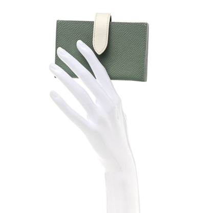 Celine Grained Shiny Calfskin Accordion Card Holder Green 2 of 8